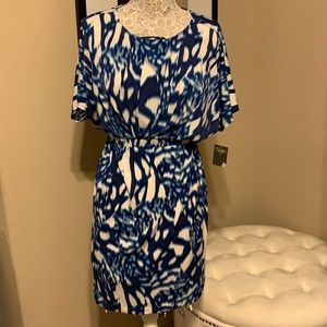 NWT Taylor cobalt blue poly dress, size 6.